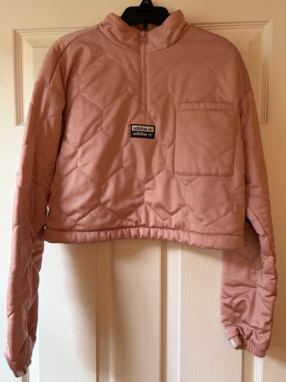 Ladies’ Adidas Cropped Quilted Pullover